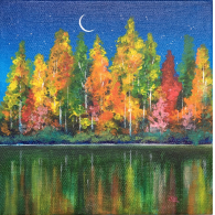 'Autumn Reflections'  £75   (20cm x 20cm)